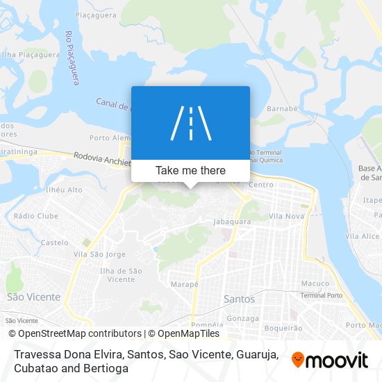 Mapa Travessa Dona Elvira