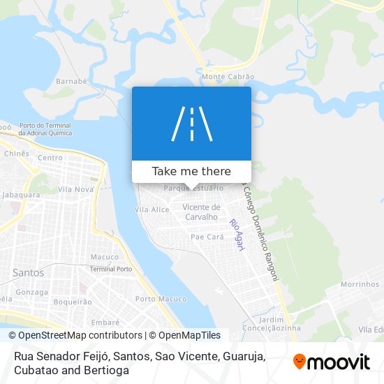 Mapa Rua Senador Feijó