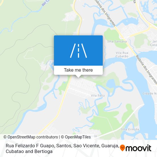 Rua Felizardo F Guapo map