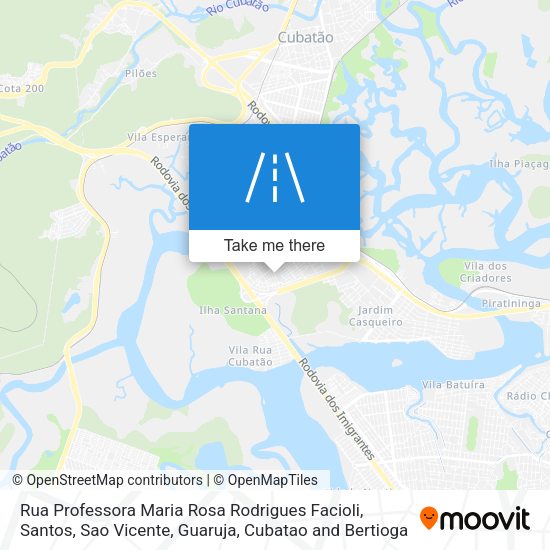 Rua Professora Maria Rosa Rodrigues Facioli map
