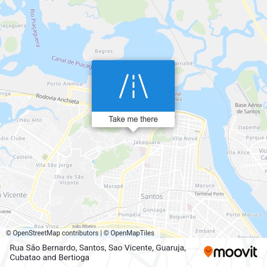 Rua São Bernardo map