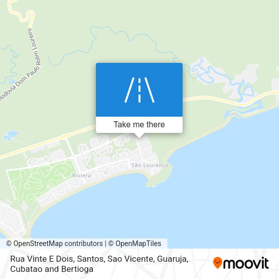 Rua Vinte E Dois map