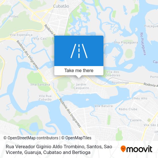Rua Vereador Gigínio Aldo Trombino map