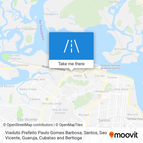 Viaduto Prefeito Paulo Gomes Barbosa map