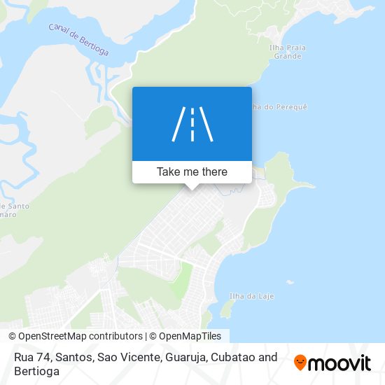 Rua 74 map