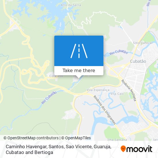 Caminho Havengar map