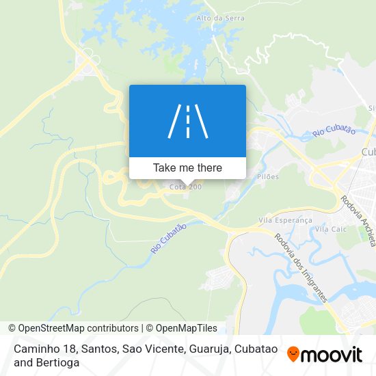 Caminho 18 map