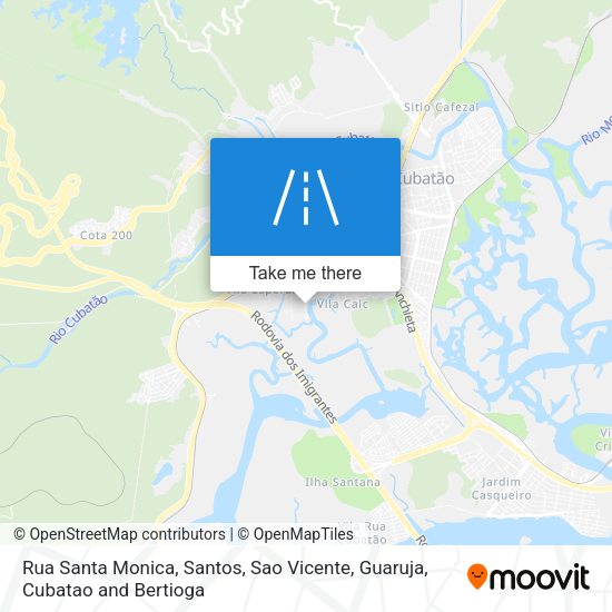 Rua Santa Monica map