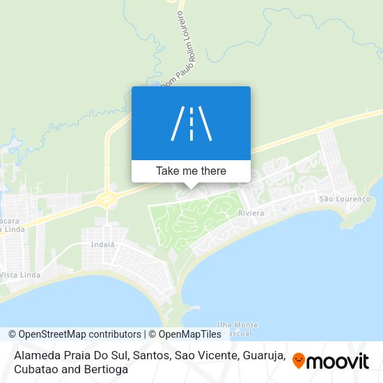 Alameda Praia Do Sul map