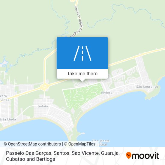 Passeio Das Garças map