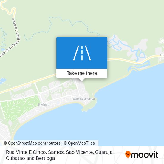 Rua Vinte E Cinco map