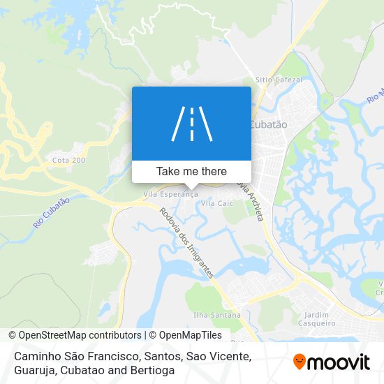 Caminho São Francisco map