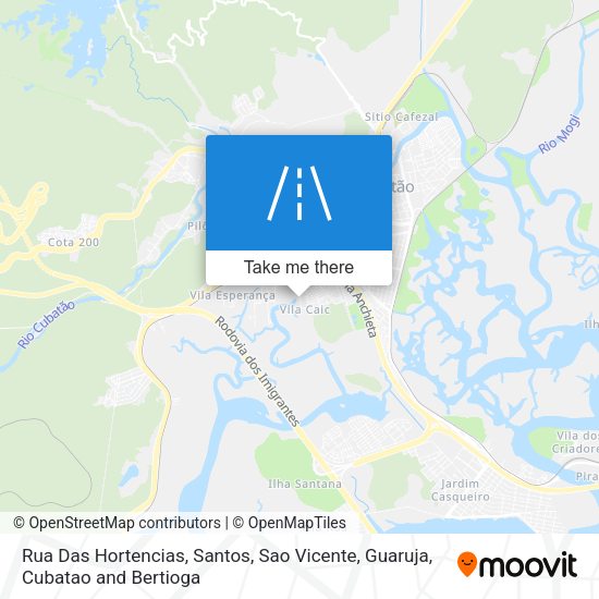 Rua Das Hortencias map