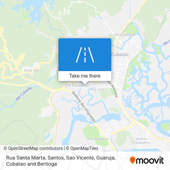 Rua Santa Marta map
