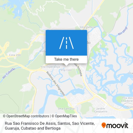 Rua Sao Fransisco De Assis map
