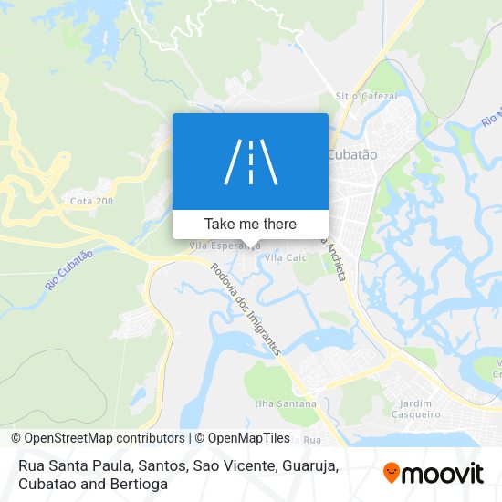 Rua Santa Paula map
