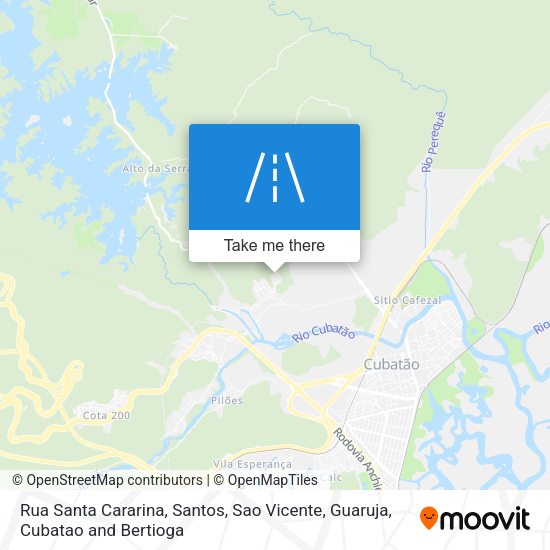 Rua Santa Cararina map