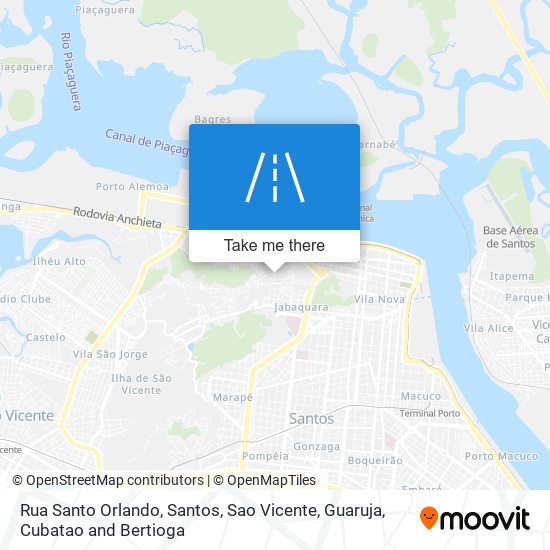 Mapa Rua Santo Orlando