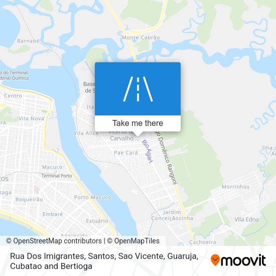 Rua Dos Imigrantes map