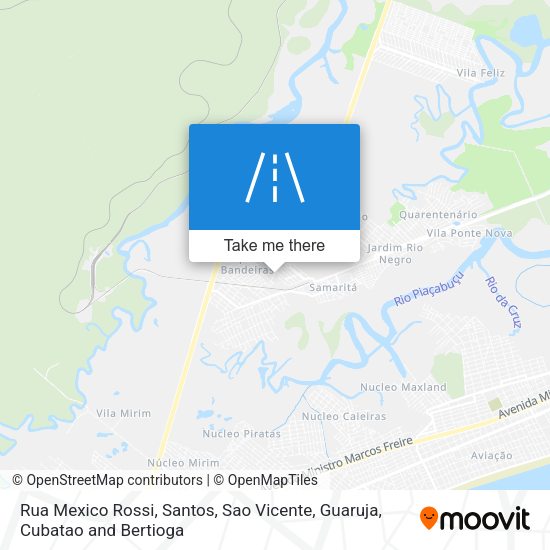 Rua Mexico Rossi map