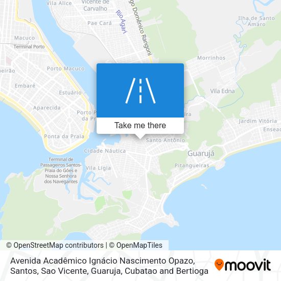 Avenida Acadêmico Ignácio Nascimento Opazo map