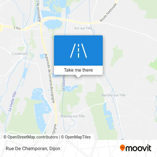 Rue De Champoran map