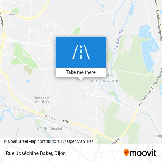 Rue Joséphine Baker map