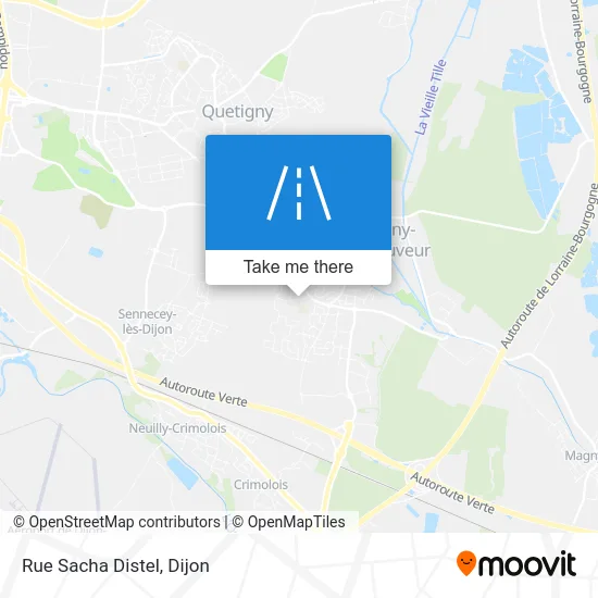 Rue Sacha Distel map