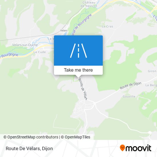 Route De Vélars map