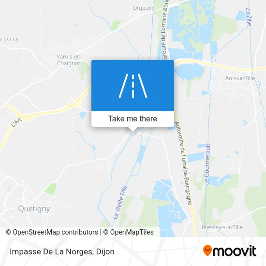 Impasse De La Norges map
