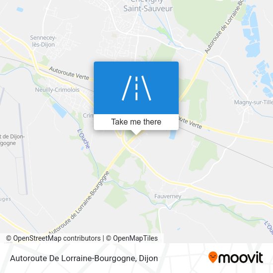 Autoroute De Lorraine-Bourgogne map