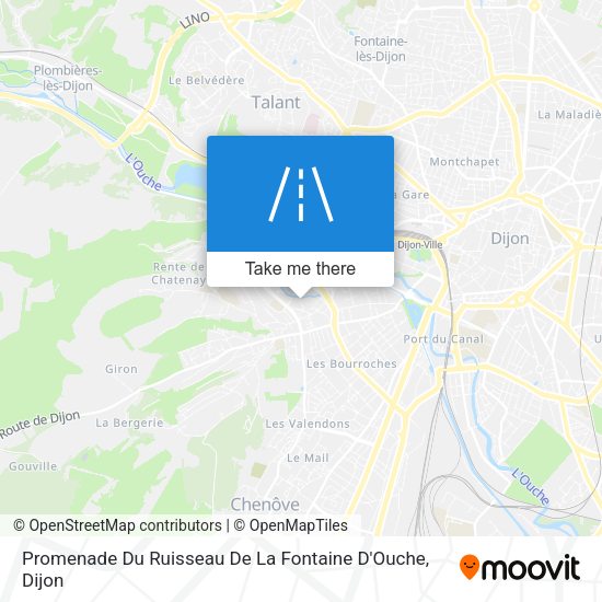 Promenade Du Ruisseau De La Fontaine D'Ouche map