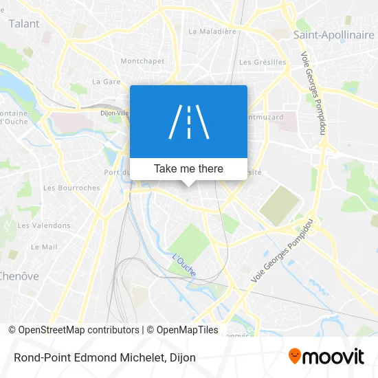 Rond-Point Edmond Michelet map