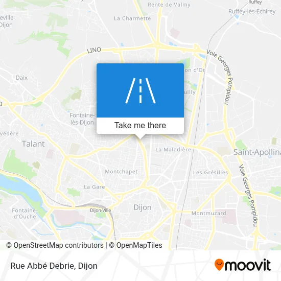 Rue Abbé Debrie map