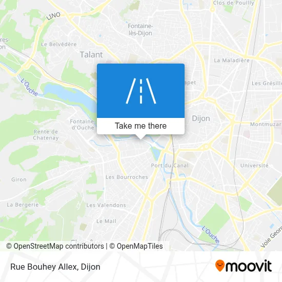 Rue Bouhey Allex map