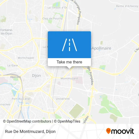 Rue De Montmuzard map