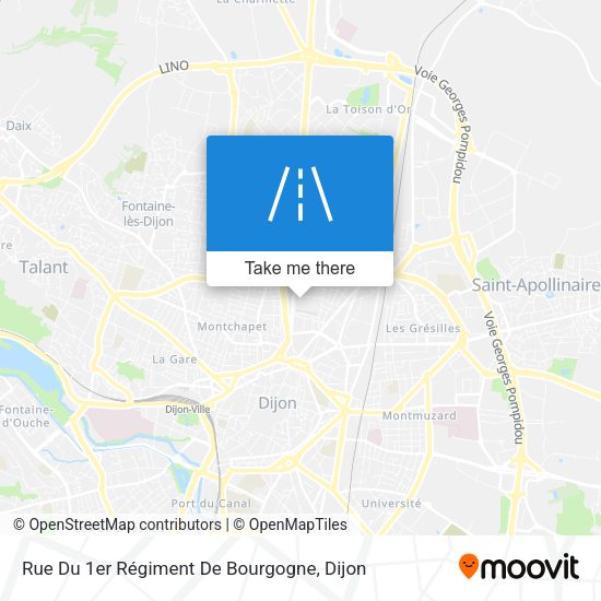 Rue Du 1er Régiment De Bourgogne map