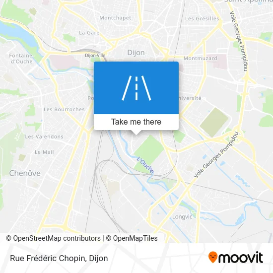 Rue Frédéric Chopin map