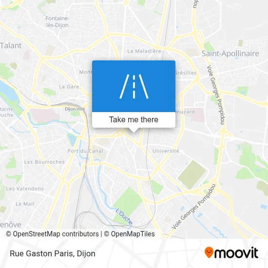 Rue Gaston Paris map