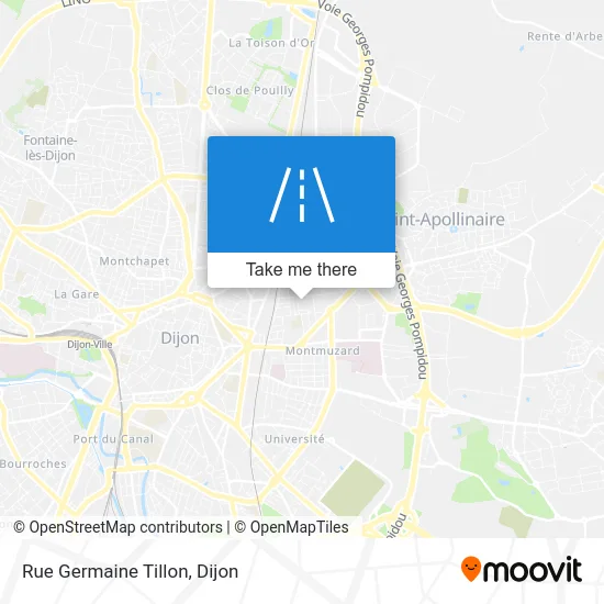 Rue Germaine Tillon map