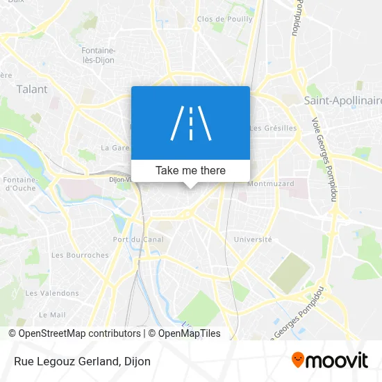 Rue Legouz Gerland map