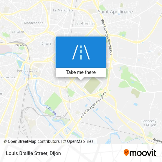 Rue Louis Braille map