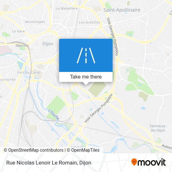 Rue Nicolas Lenoir Le Romain map