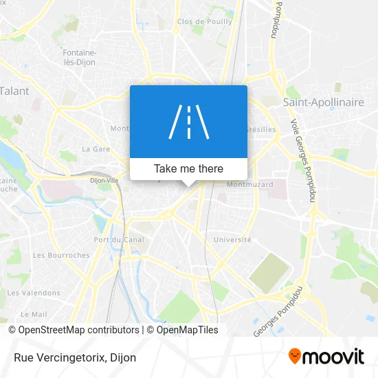 Rue Vercingetorix map