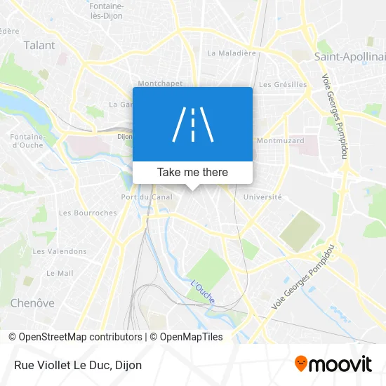 Rue Viollet Le Duc map