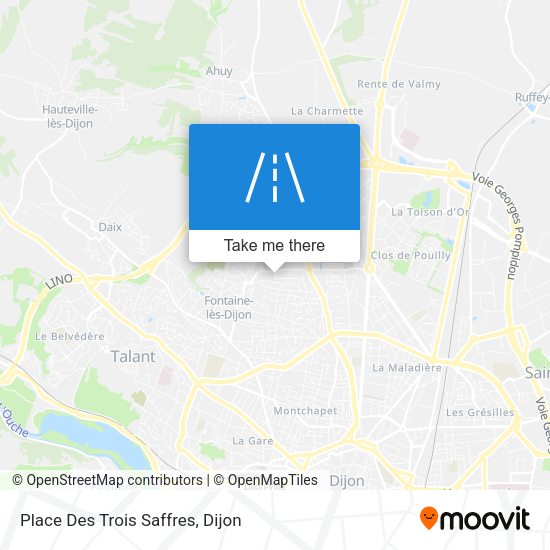 Place Des Trois Saffres map
