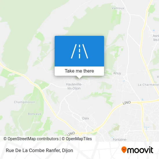 Rue De La Combe Ranfer map