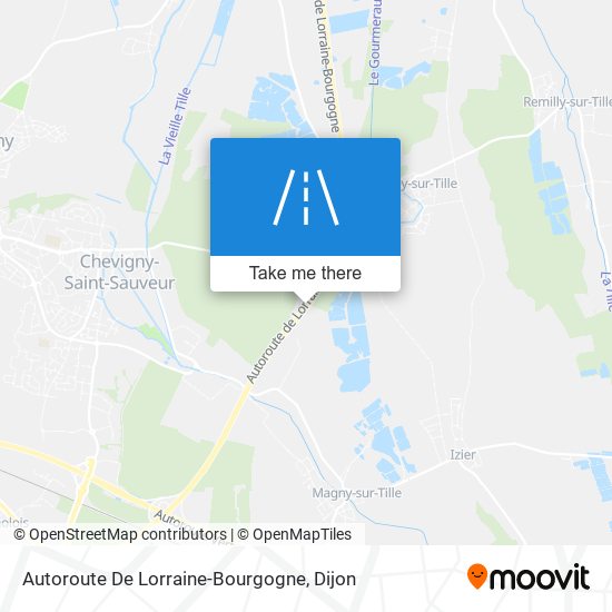 Autoroute De Lorraine-Bourgogne map