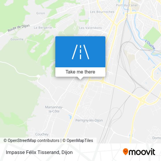 Impasse Félix Tisserand map