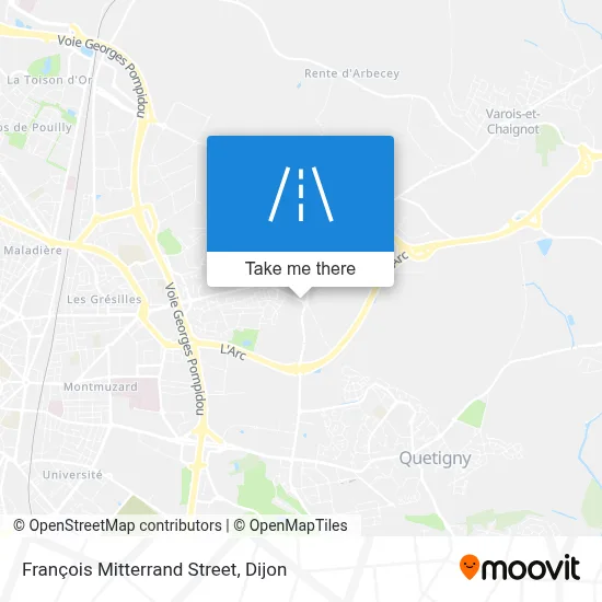 Rue François Mitterrand map